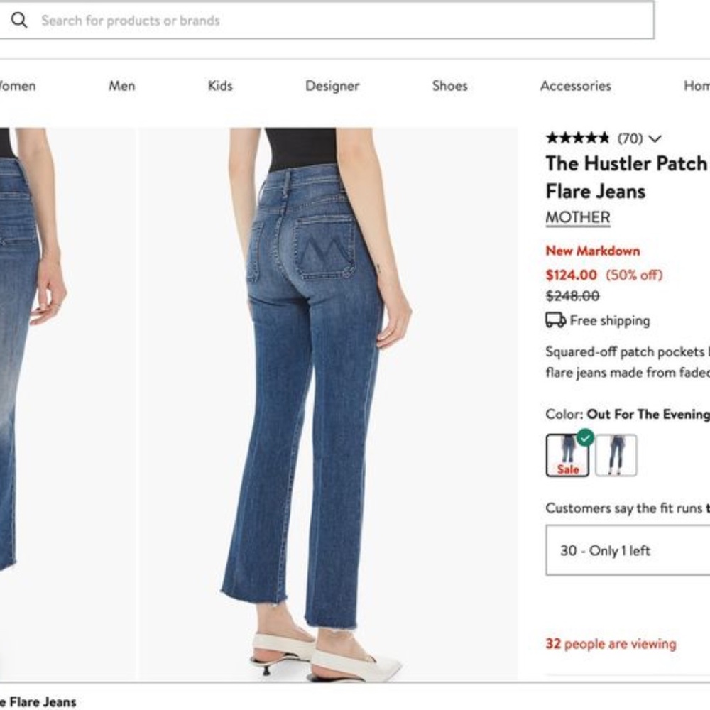 Mother Jeans Womens Ankle Fray Jeans. Size 29. - Picture 10 of 11